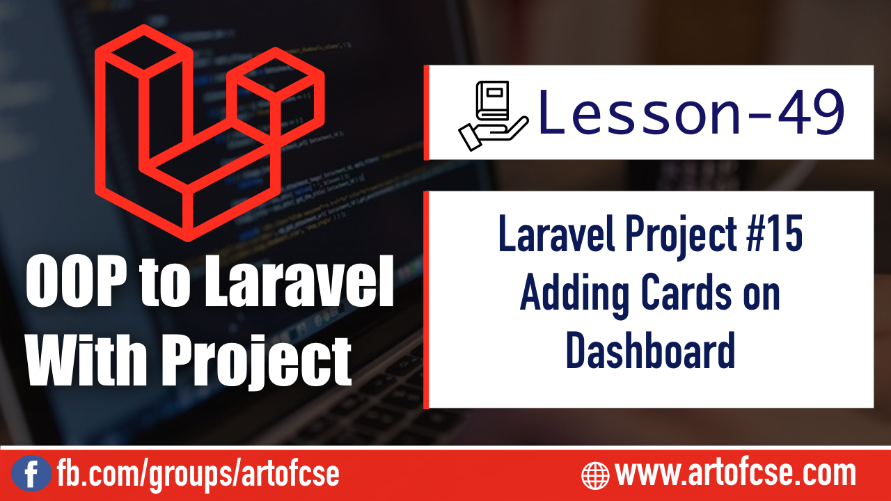 Laravel Project - Adding Card On Dashboard