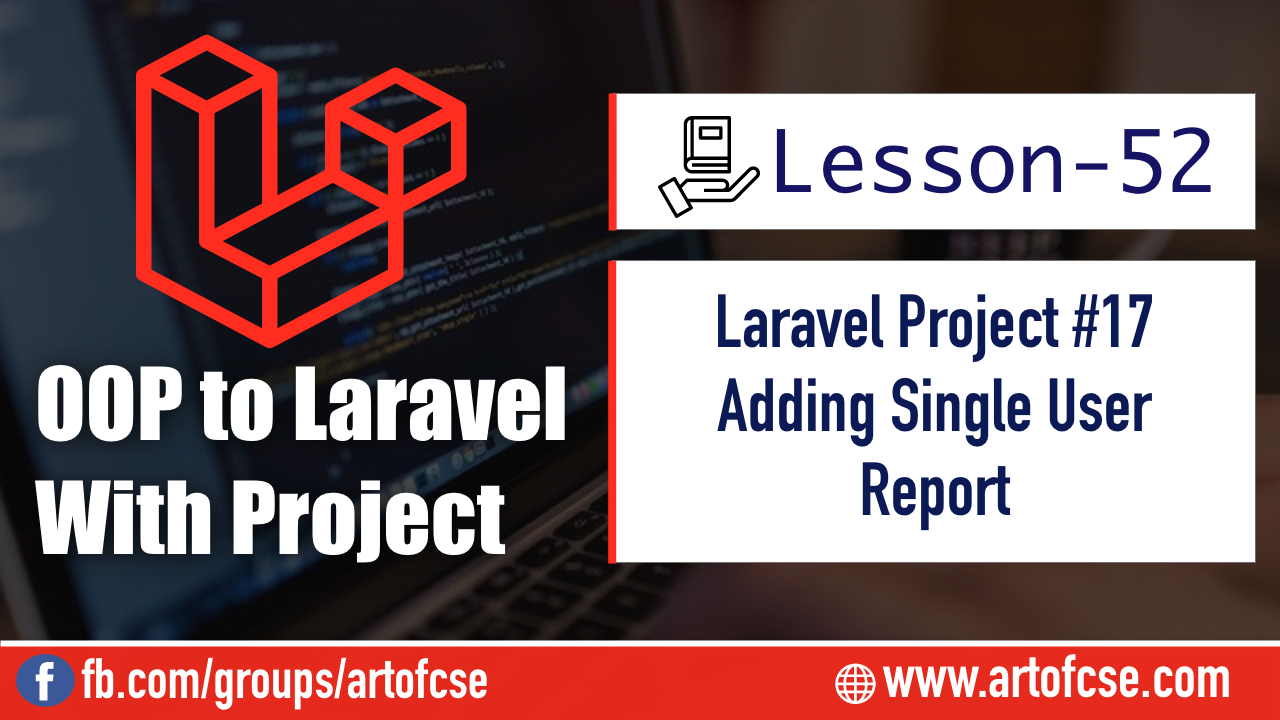 Laravel Project - Add Single User Reports